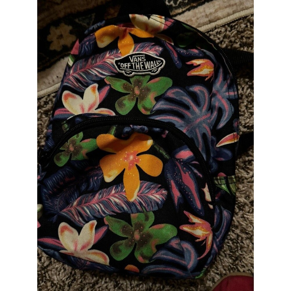 EUC Vans Off The Wall Mini Backpack  - Tropical Floral Design